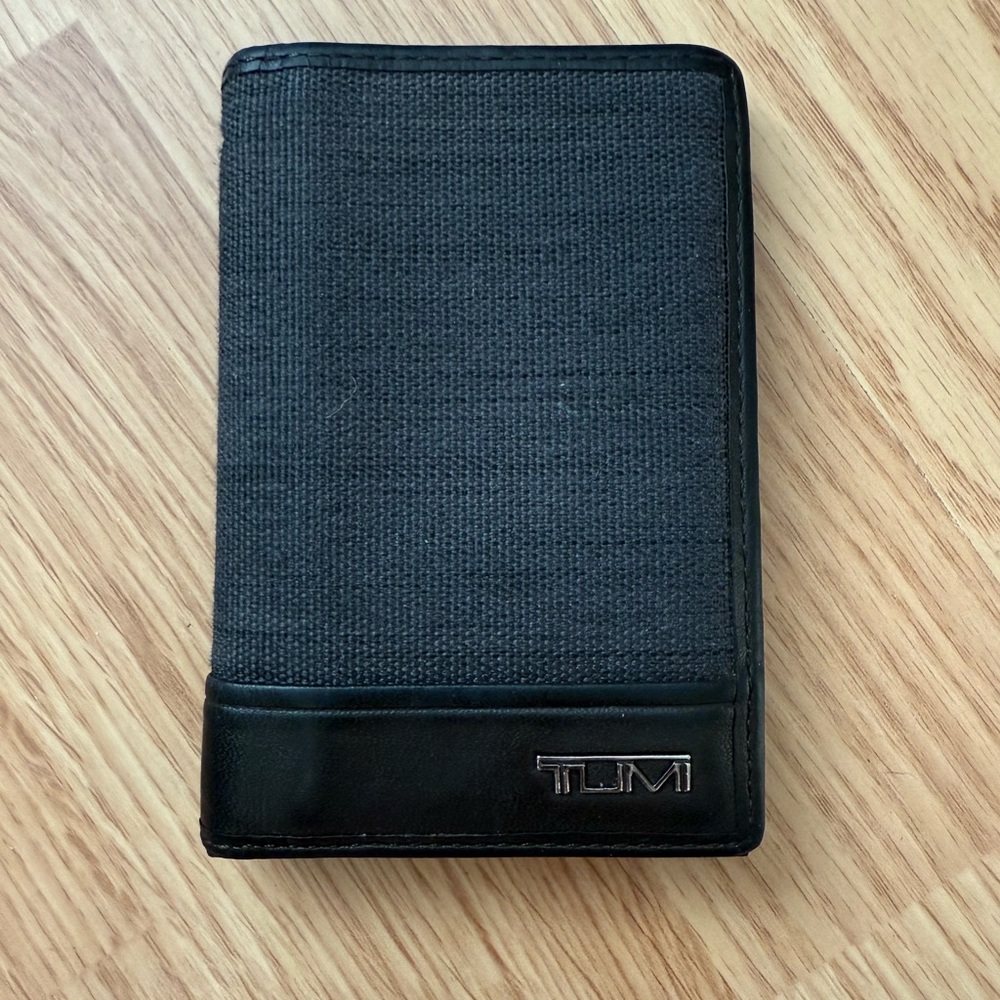 TUMI Black and Gray Wallet